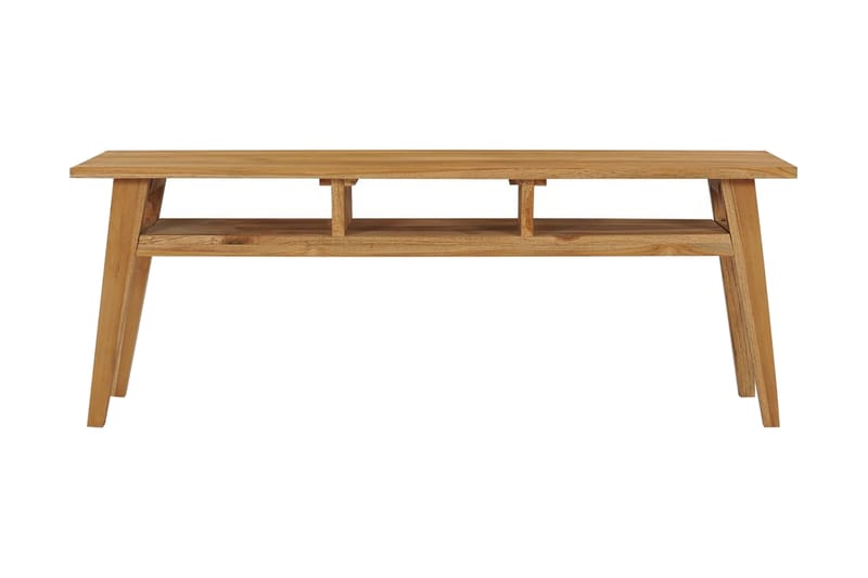 TV-bänk 120x35x45 cm massivt teakträ - Brun - Möbler - Tv möbel & mediamöbel - TV bänk & mediabänk
