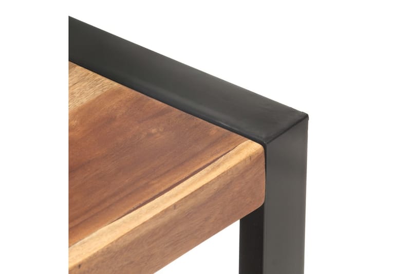 TV-bänk 120x35x45 cm massivt trä med sheshamfinish - Brun - Möbler - Tv möbel & mediamöbel - TV bänk & mediabänk