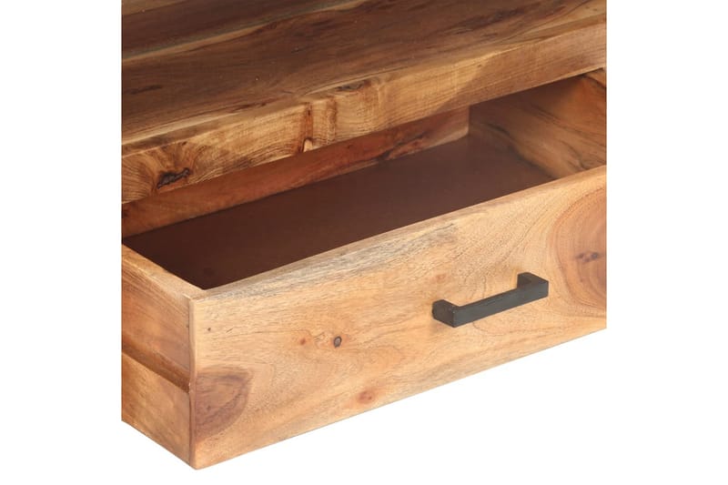 TV-bänk 120x35x45 cm massivt trä med sheshamfinish - Brun - Möbler - Tv möbel & mediamöbel - TV bänk & mediabänk