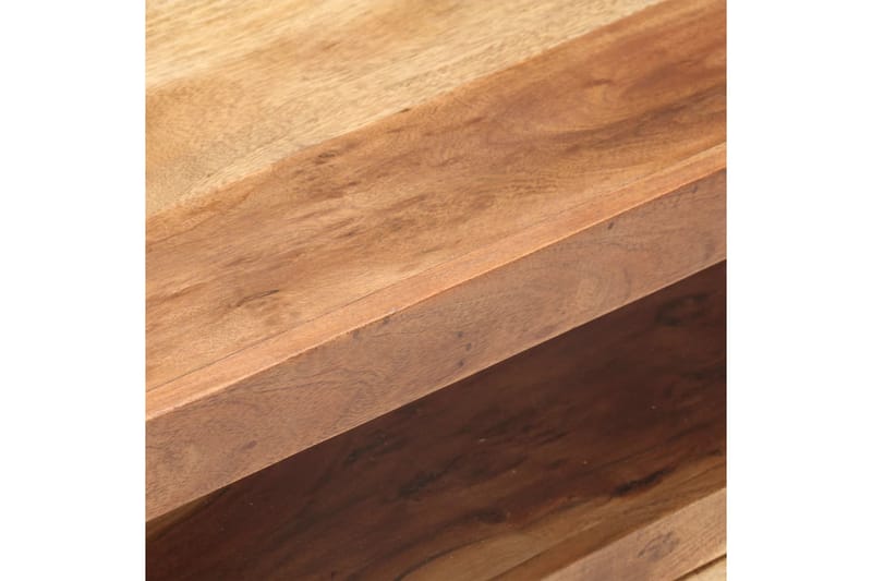 TV-bänk 120x35x45 cm massivt trä med sheshamfinish - Brun - Möbler - Tv möbel & mediamöbel - TV bänk & mediabänk