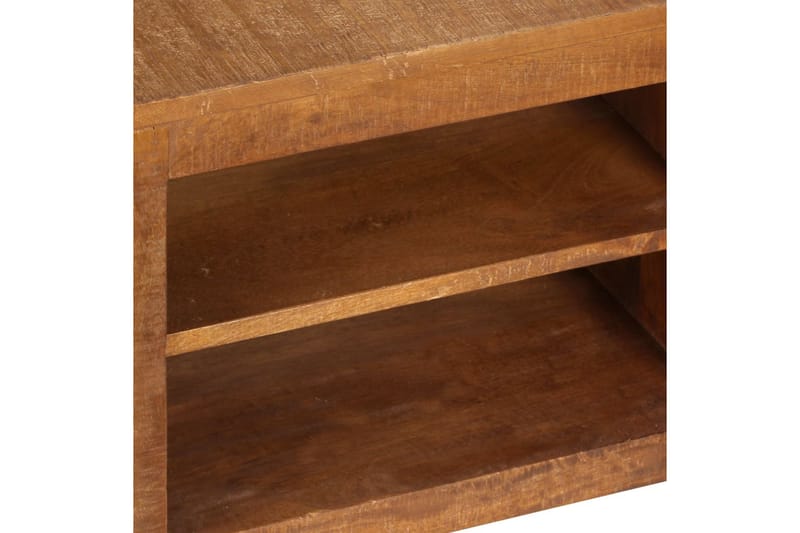 TV-bänk 120x40x30 cm massivt mangoträ - Brun - Möbler - Tv möbel & mediamöbel - TV bänk & mediabänk