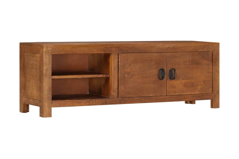 TV-bänk 120x40x30 cm massivt mangoträ - Brun - Möbler - Tv möbel & mediamöbel - TV bänk & mediabänk