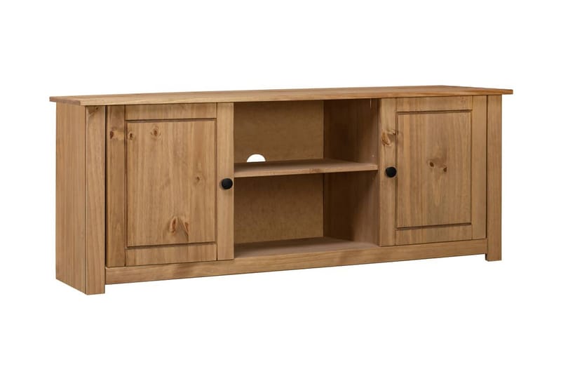 TV-bänk 120x40x50 cm massiv furu panama - Brun - Möbler - Tv möbel & mediamöbel - TV bänk & mediabänk