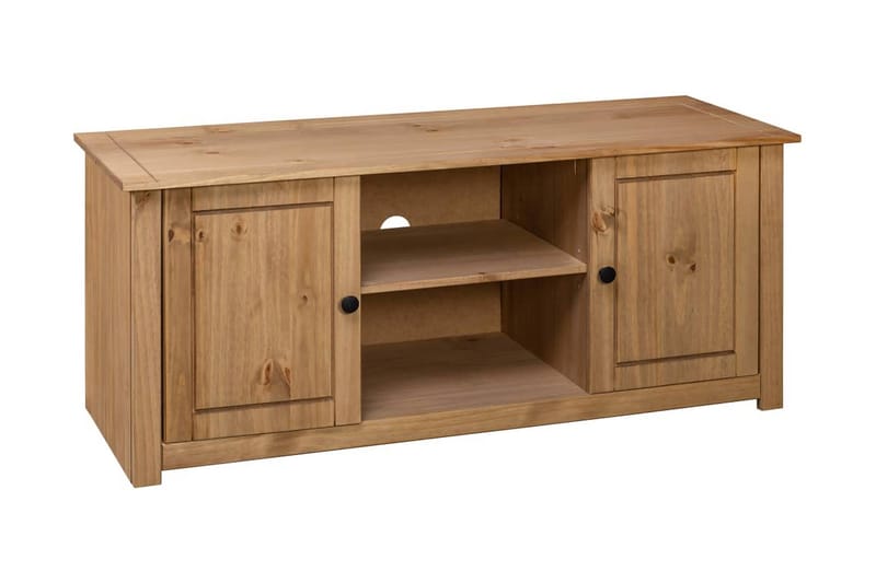 TV-bänk 120x40x50 cm massiv furu panama - Brun - Möbler - Tv möbel & mediamöbel - TV bänk & mediabänk