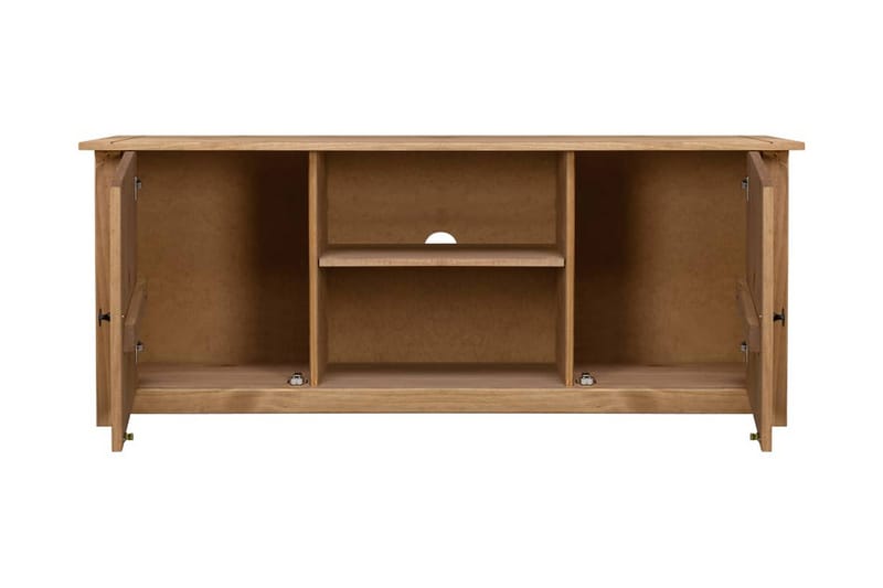 TV-bänk 120x40x50 cm massiv furu panama - Brun - Möbler - Tv möbel & mediamöbel - TV bänk & mediabänk