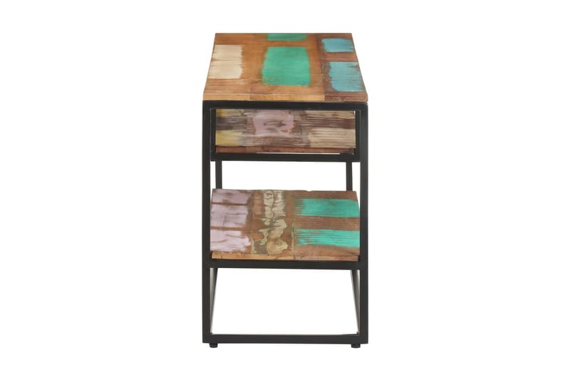 TV-bänk 130x30x45 cm massivt återvunnet trä - Brun - Möbler - Tv möbel & mediamöbel - TV bänk & mediabänk