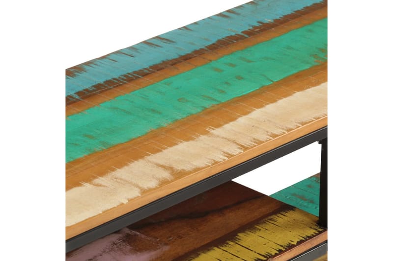 TV-bänk 130x30x45 cm massivt återvunnet trä - Brun - Möbler - Tv möbel & mediamöbel - TV bänk & mediabänk