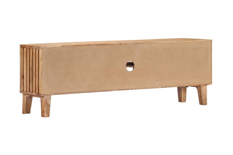 TV-bänk 130x30x45 cm massivt akaciaträ - Brun - Möbler - Tv möbel & mediamöbel - TV bänk & mediabänk