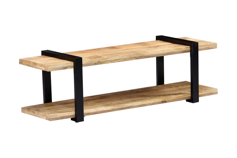 TV-bänk 130x40x40 cm massivt mangoträ - Brun - Möbler - Tv möbel & mediamöbel - TV bänk & mediabänk