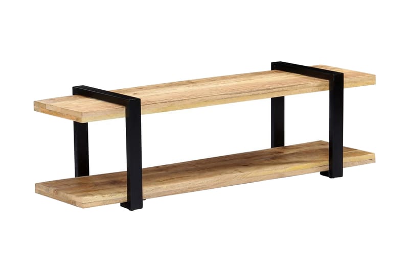 TV-bänk 130x40x40 cm massivt mangoträ - Brun - Möbler - Tv möbel & mediamöbel - TV bänk & mediabänk