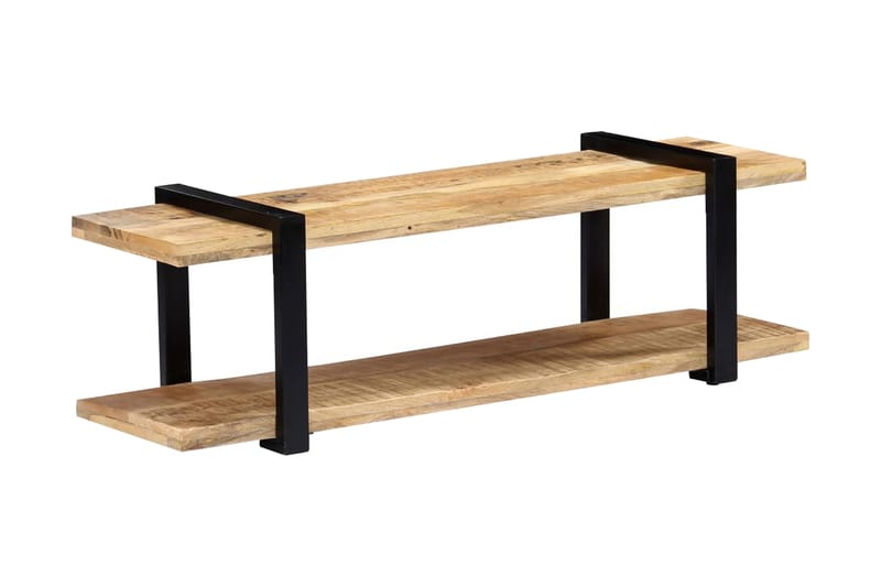 TV-bänk 130x40x40 cm massivt mangoträ - Brun - Möbler - Tv möbel & mediamöbel - TV bänk & mediabänk