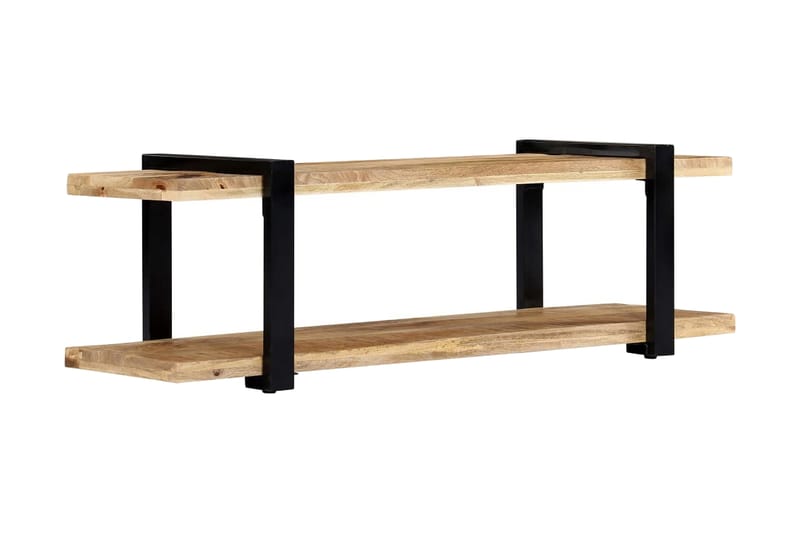 TV-bänk 130x40x40 cm massivt mangoträ - Brun - Möbler - Tv möbel & mediamöbel - TV bänk & mediabänk