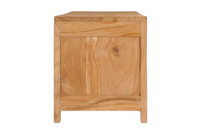 TV-bänk 135x30x35 cm massiv teak - Brun - Möbler - Tv möbel & mediamöbel - TV bänk & mediabänk