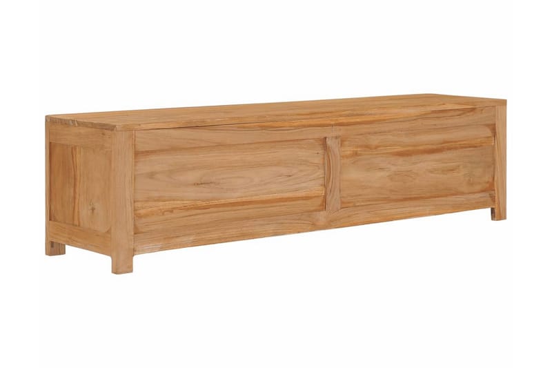 TV-bänk 135x30x35 cm massiv teak - Brun - Möbler - Tv möbel & mediamöbel - TV bänk & mediabänk