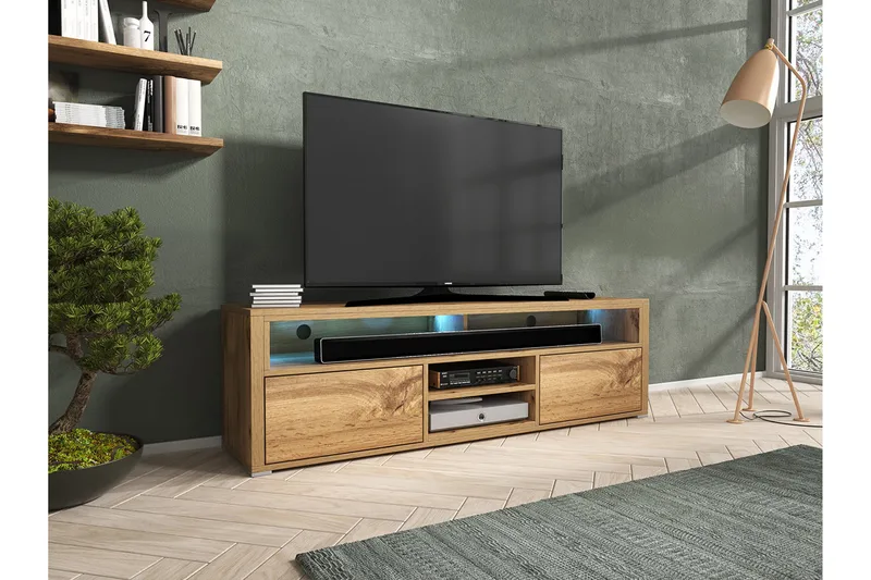 TV-bänk 137 cm - Ek - Möbler - Tv möbel & mediamöbel - TV bänk & mediabänk