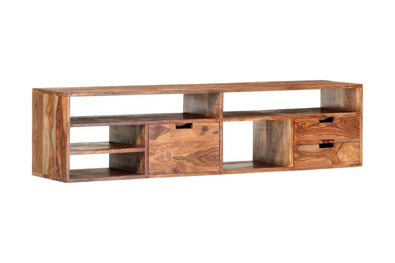 TV-bänk 140x30x35 cm massiv shesham - Brun - Möbler - Tv möbel & mediamöbel - TV bänk & mediabänk