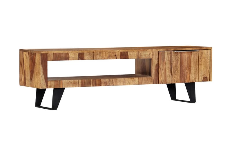 TV-bänk 140x30x40 cm massivt sheshamträ - Brun - Möbler - Tv möbel & mediamöbel - TV bänk & mediabänk