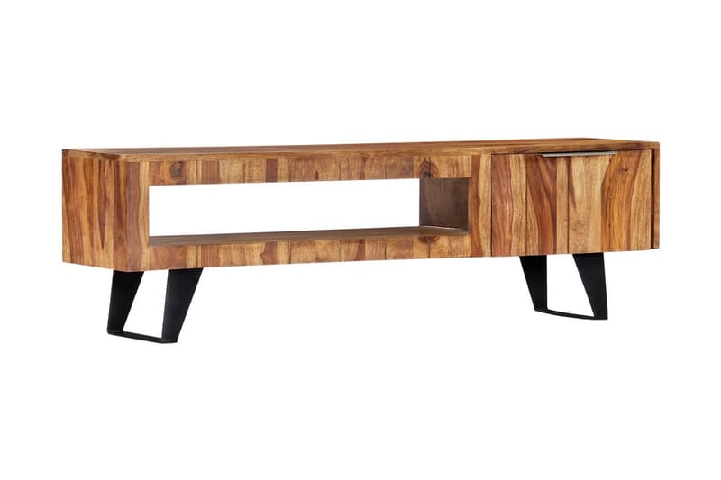 TV-bänk 140x30x40 cm massivt sheshamträ - Brun - Möbler - Tv möbel & mediamöbel - TV bänk & mediabänk