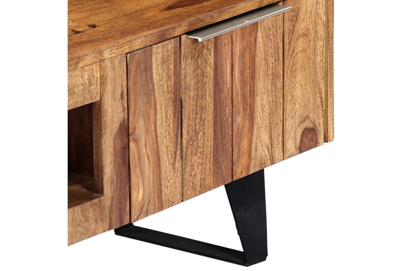 TV-bänk 140x30x40 cm massivt sheshamträ - Brun - Möbler - Tv möbel & mediamöbel - TV bänk & mediabänk