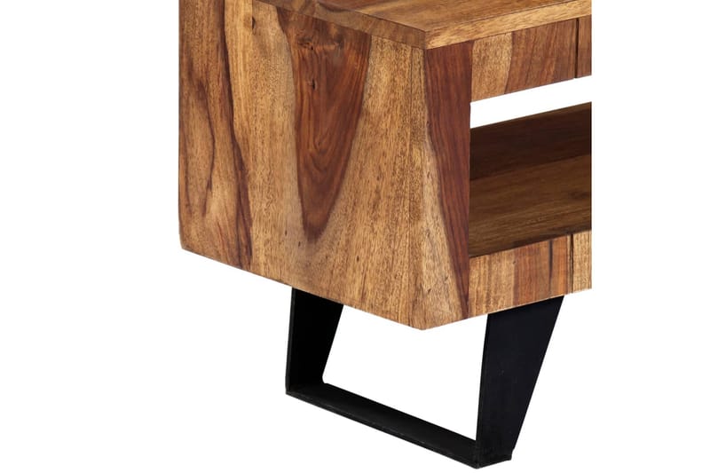 TV-bänk 140x30x40 cm massivt sheshamträ - Brun - Möbler - Tv möbel & mediamöbel - TV bänk & mediabänk