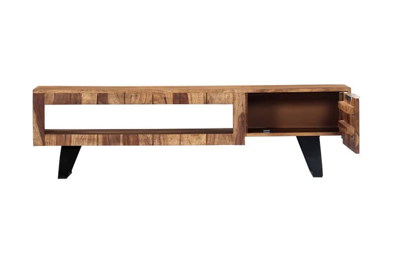 TV-bänk 140x30x40 cm massivt sheshamträ - Brun - Möbler - Tv möbel & mediamöbel - TV bänk & mediabänk