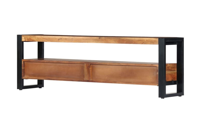 TV-bänk 140x30x45 cm massivt akaciaträ - Brun - Möbler - Tv möbel & mediamöbel - TV bänk & mediabänk