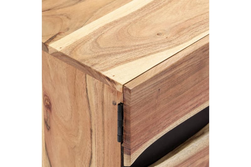 TV-bänk 140x30x45 cm massivt akaciaträ - Brun - Möbler - Tv möbel & mediamöbel - TV bänk & mediabänk