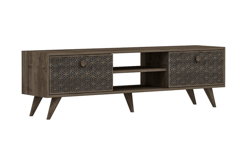 Tv-bänk 150 cm - Valnöt/Antracit - Möbler - Tv möbel & mediamöbel - TV bänk & mediabänk