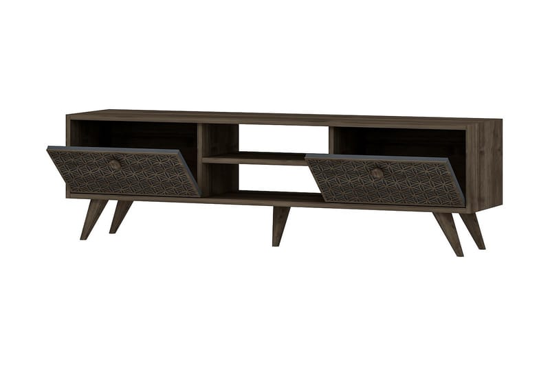Tv-bänk 150 cm - Valnöt/Antracit - Möbler - Tv möbel & mediamöbel - TV bänk & mediabänk