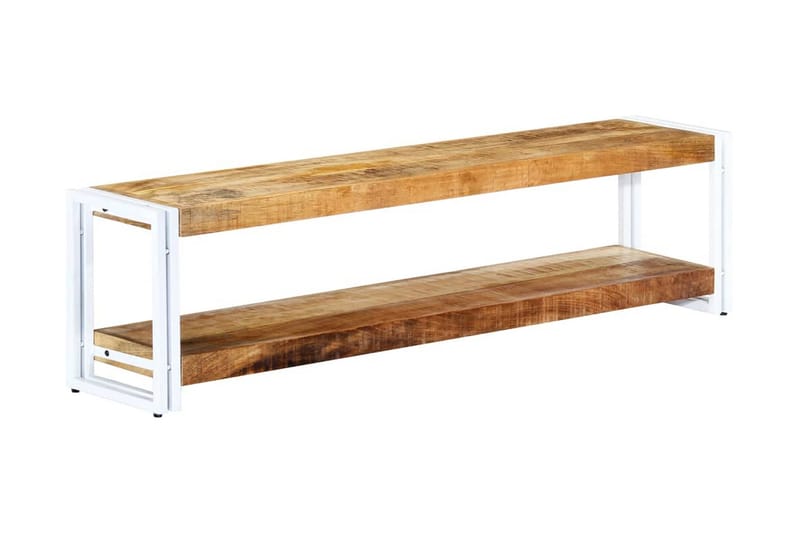TV-bänk 150x30x40 cm massivt mangoträ - Brun - Möbler - Tv möbel & mediamöbel - TV bänk & mediabänk