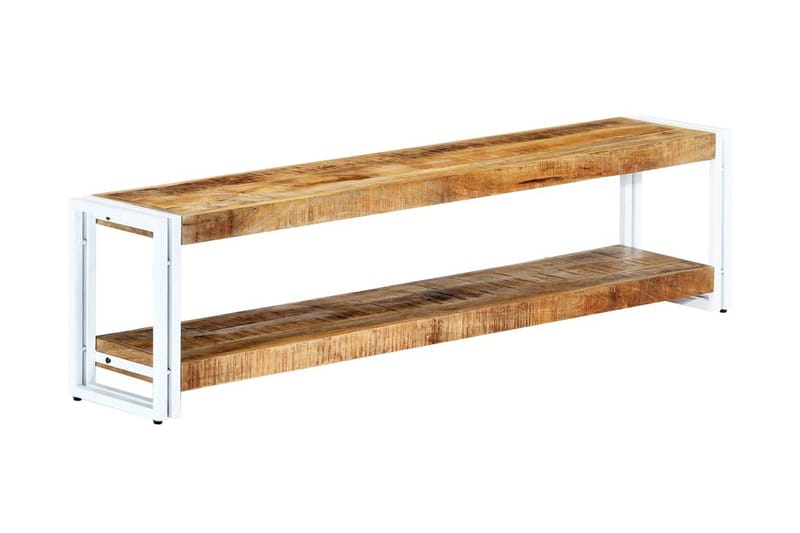 TV-bänk 150x30x40 cm massivt mangoträ - Brun - Möbler - Tv möbel & mediamöbel - TV bänk & mediabänk