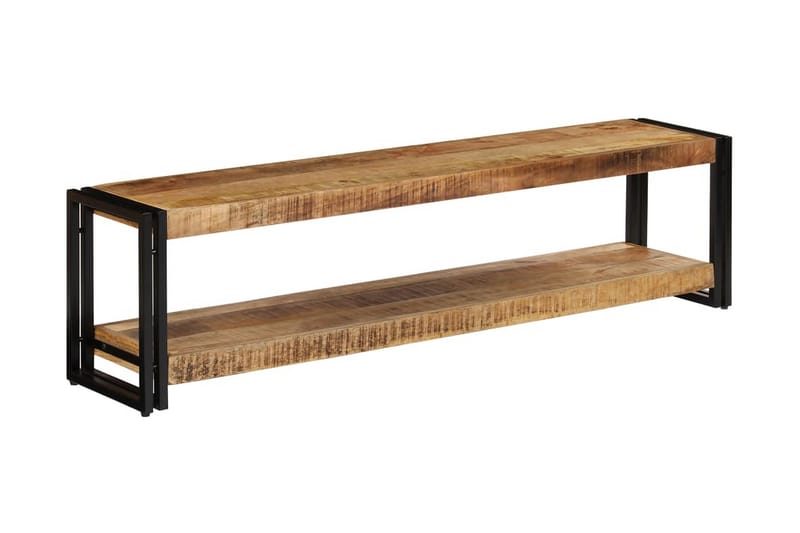 TV-bänk 150x30x40 cm massivt mangoträ - Brun - Möbler - Tv möbel & mediamöbel - TV bänk & mediabänk