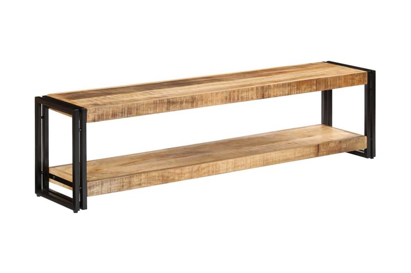 TV-bänk 150x30x40 cm massivt mangoträ - Brun - Möbler - Tv möbel & mediamöbel - TV bänk & mediabänk