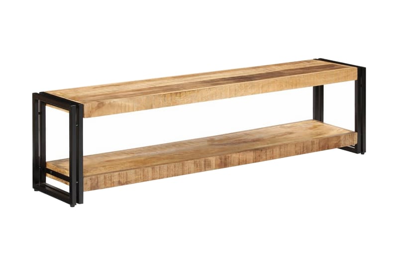 TV-bänk 150x30x40 cm massivt mangoträ - Brun - Möbler - Tv möbel & mediamöbel - TV bänk & mediabänk