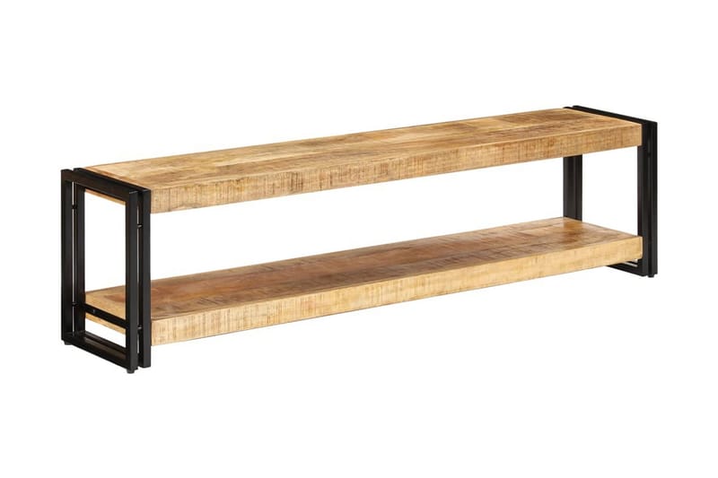 TV-bänk 150x30x40 cm massivt mangoträ - Brun - Möbler - Tv möbel & mediamöbel - TV bänk & mediabänk