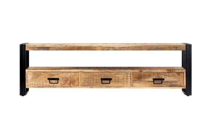 TV-bänk 150x30x45 cm massivt mangoträ - Brun - Möbler - Tv möbel & mediamöbel - TV bänk & mediabänk