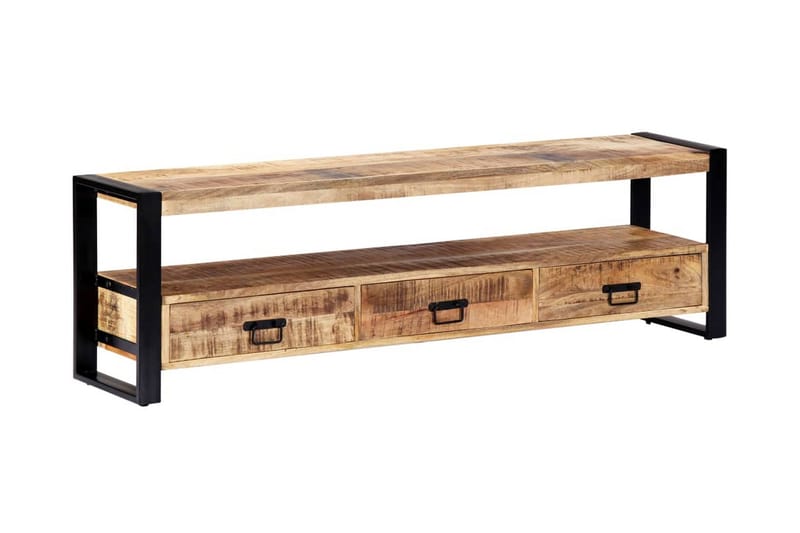 TV-bänk 150x30x45 cm massivt mangoträ - Brun - Möbler - Tv möbel & mediamöbel - TV bänk & mediabänk