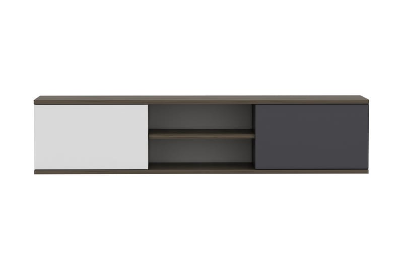 Tv-bänk 160 cm - Antracit/Valnöt - Möbler - Tv möbel & mediamöbel - TV bänk & mediabänk