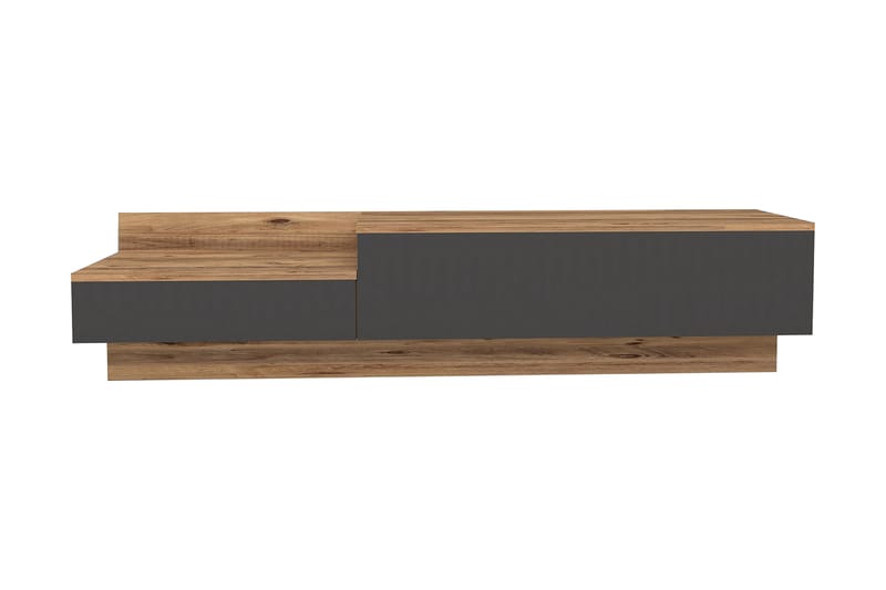 Tv-bänk 160 cm - Natur/Antracit - Möbler - Tv möbel & mediamöbel - TV bänk & mediabänk