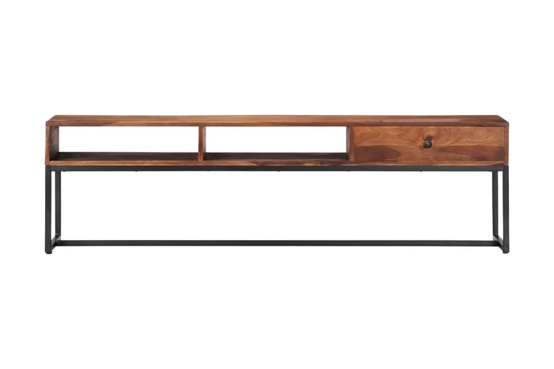 TV-bänk 160x30x45 cm massivt sheshamtr�ä - Brun - Möbler - Tv möbel & mediamöbel - TV bänk & mediabänk