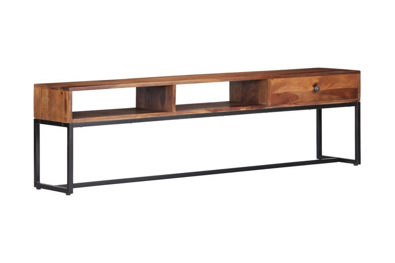 TV-bänk 160x30x45 cm massivt sheshamträ - Brun - Möbler - Tv möbel & mediamöbel - TV bänk & mediabänk