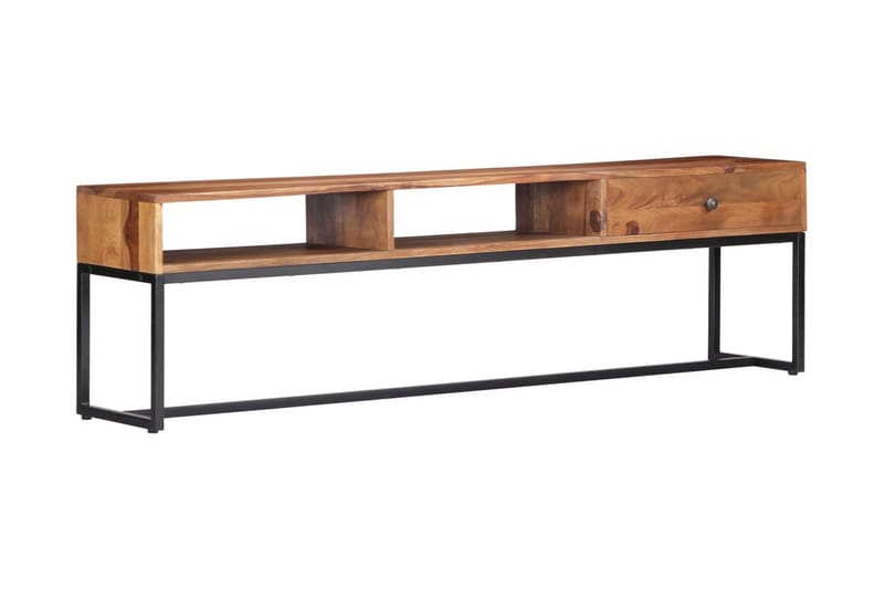 TV-bänk 160x30x45 cm massivt sheshamträ - Brun - Möbler - Tv möbel & mediamöbel - TV bänk & mediabänk
