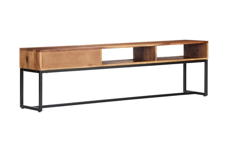 TV-bänk 160x30x45 cm massivt sheshamträ - Brun - Möbler - Tv möbel & mediamöbel - TV bänk & mediabänk