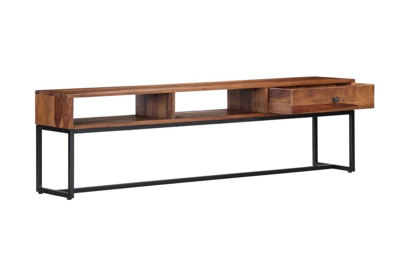 TV-bänk 160x30x45 cm massivt sheshamträ - Brun - Möbler - Tv möbel & mediamöbel - TV bänk & mediabänk