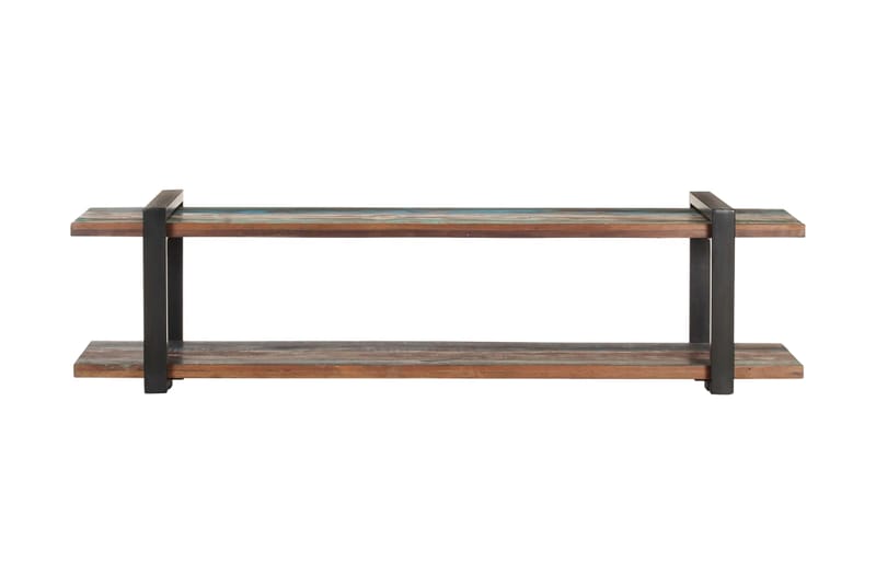 TV-bänk 160x40x40 cm massivt återvunnet trä - Brun - Möbler - Tv möbel & mediamöbel - TV bänk & mediabänk