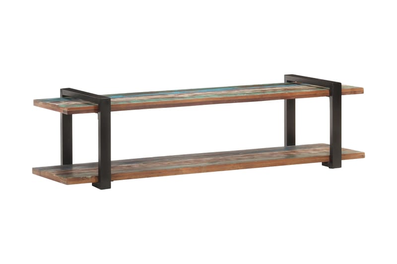 TV-bänk 160x40x40 cm massivt återvunnet trä - Brun - Möbler - Tv möbel & mediamöbel - TV bänk & mediabänk