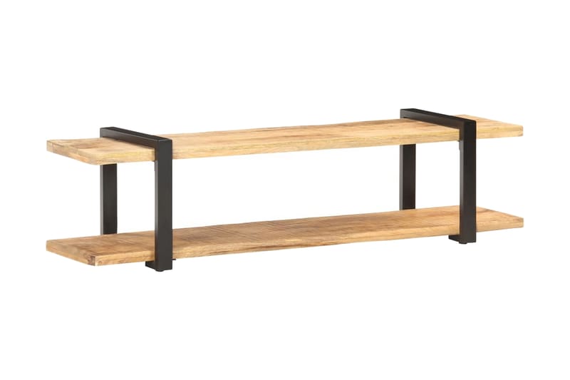 TV-bänk 160x40x40 cm massivt grovt mangoträ - Brun - Möbler - Tv möbel & mediamöbel - TV bänk & mediabänk