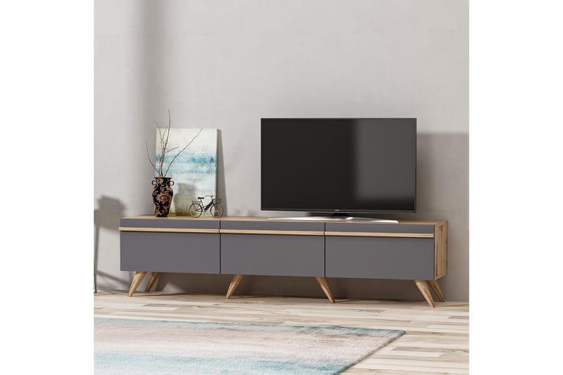 Tv-bänk 180 cm - Antracit - Möbler - Tv möbel & mediamöbel - TV bänk & mediabänk