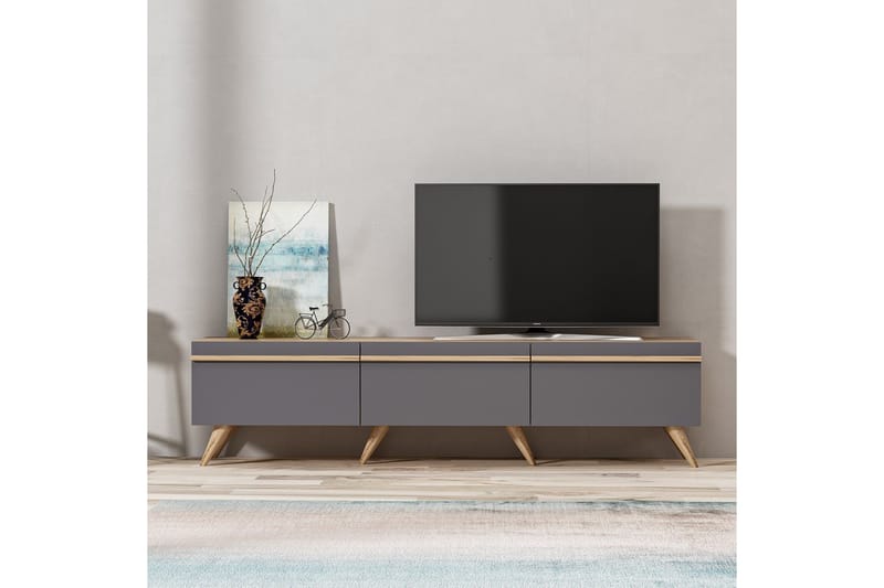 Tv-bänk 180 cm - Antracit - Möbler - Tv möbel & mediamöbel - TV bänk & mediabänk