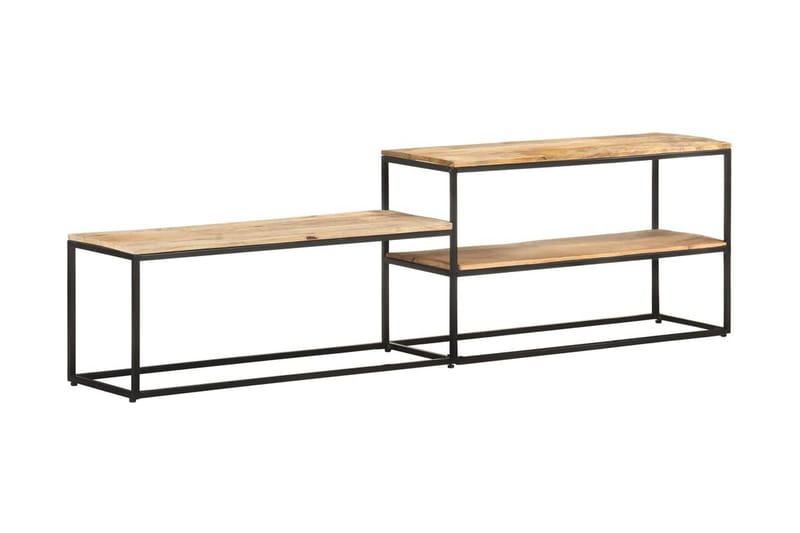 TV-bänk 180x30x50 cm grovt mangoträ - Orange - Möbler - Tv möbel & mediamöbel - TV bänk & mediabänk